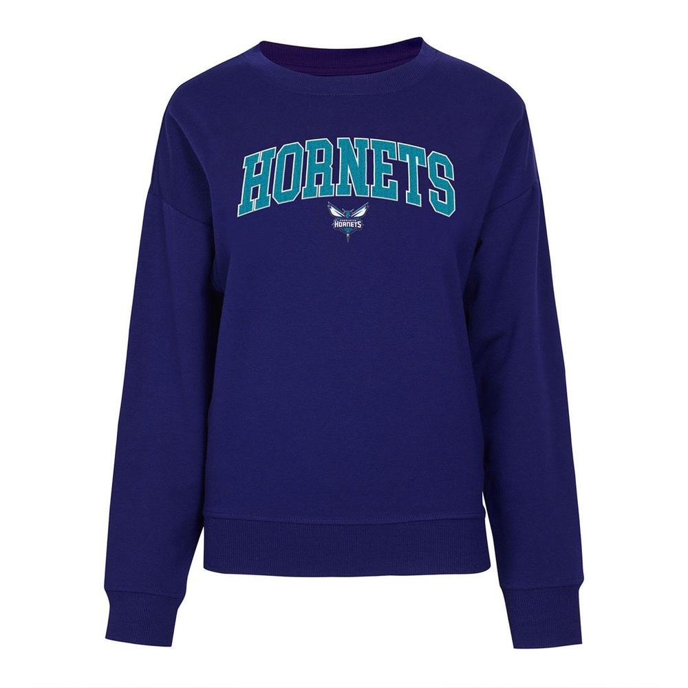 NWT NBA Women's Long Sleeve Pullover- Charlotte Hornets
